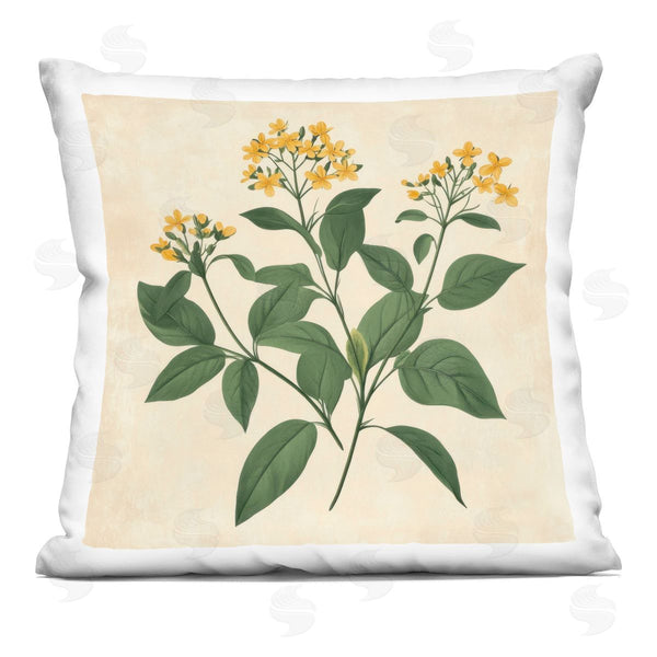 stupell industries Petal Prints Design | Yellow Bushels Botanical Illustration Printed Throw Pillow
