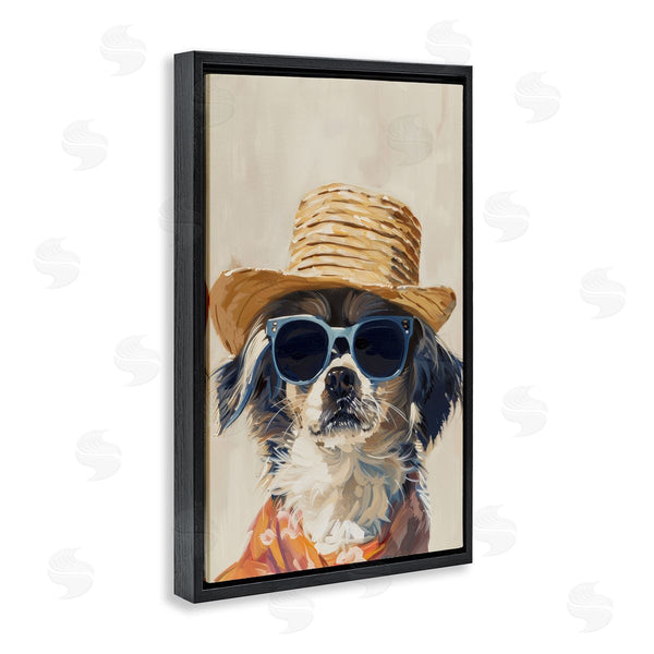 Stupell Industries Petals Prints Design | Beach Vacation Pup Wall Art