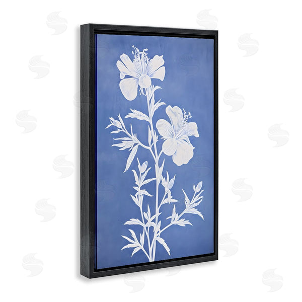 Stupell Industries Petals Prints Design | Blue Cerulean Florals