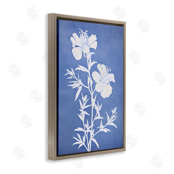 Stupell Industries Petals Prints Design | Blue Cerulean Florals