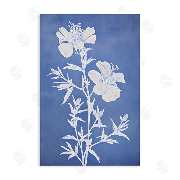 stupell industries Petals Prints Design | Blue Cerulean Florals