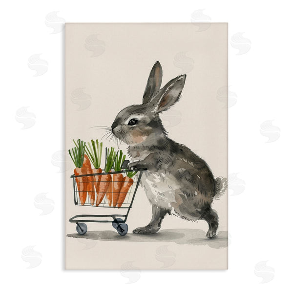 stupell industries Petals Prints Design | Bunny with Carrots