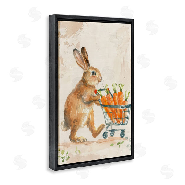 Stupell Industries Petals Prints Design | Carrot Connoisseur Rabbit