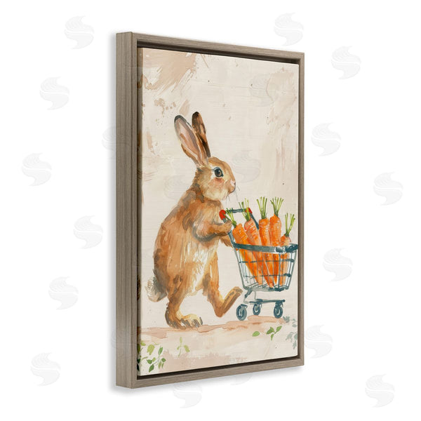 Stupell Industries Petals Prints Design | Carrot Connoisseur Rabbit