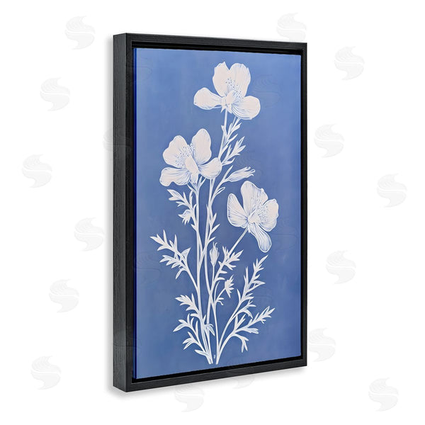 Stupell Industries Petals Prints Design | Cerulean Blue Blooms