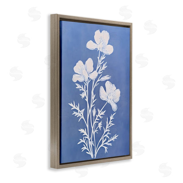 Stupell Industries Petals Prints Design | Cerulean Blue Blooms