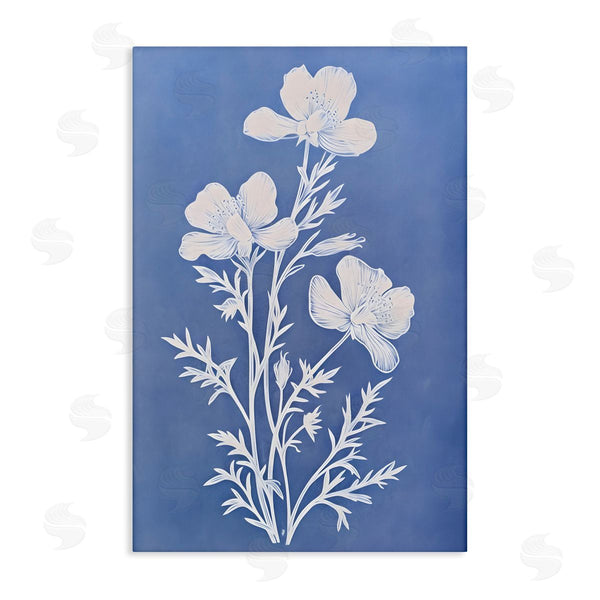 stupell industries Petals Prints Design | Cerulean Blue Blooms