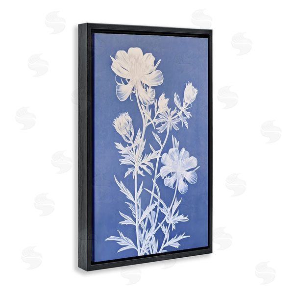 Stupell Industries Petals Prints Design | Cerulean Botanical Pattern