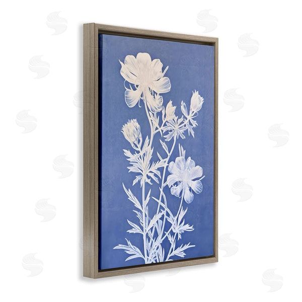 Stupell Industries Petals Prints Design | Cerulean Botanical Pattern