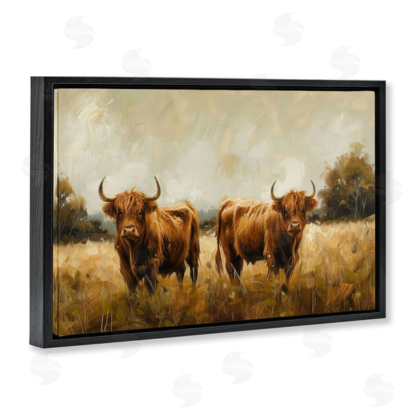 Stupell Industries Petals Prints Design | Couple Of Cows