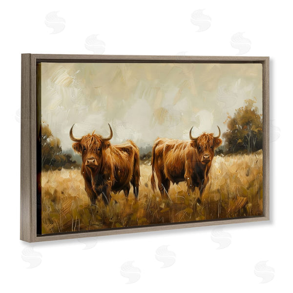 Stupell Industries Petals Prints Design | Couple Of Cows