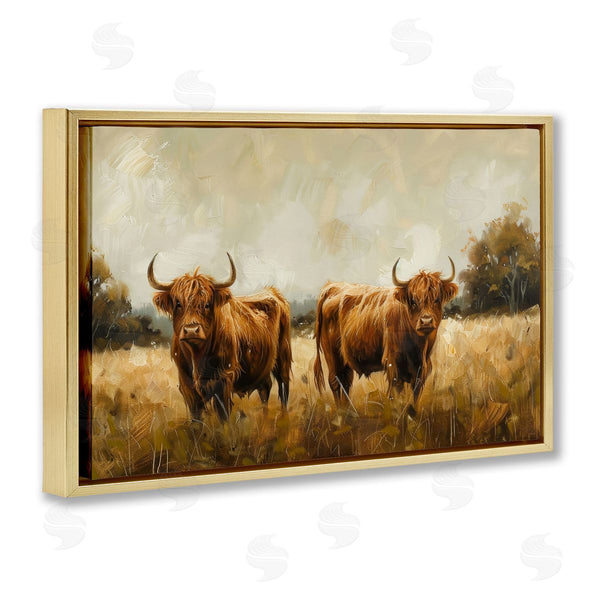 Stupell Industries Petals Prints Design | Couple Of Cows