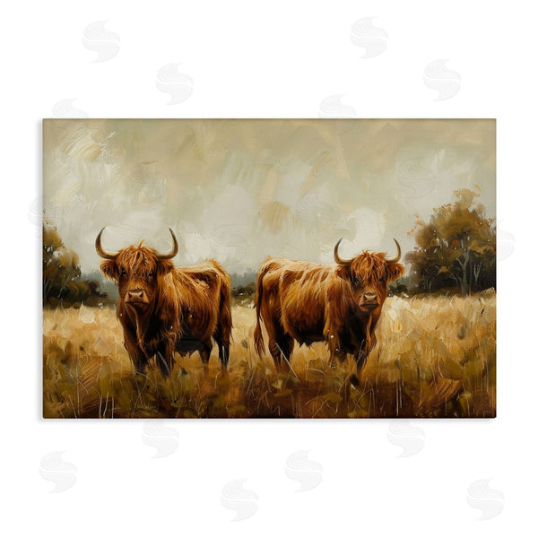 stupell industries Petals Prints Design | Couple of Cows