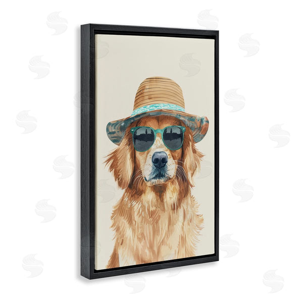 Stupell Industries Petals Prints Design | Hipster Labrador Dog