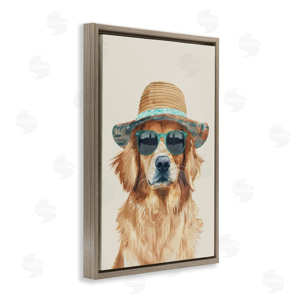 Stupell Industries Petals Prints Design | Hipster Labrador Dog