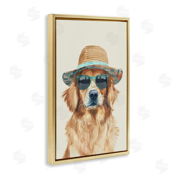 Stupell Industries Petals Prints Design | Hipster Labrador Dog