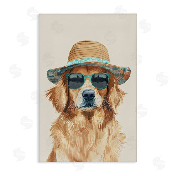 stupell industries Petals Prints Design | Hipster Labrador Dog