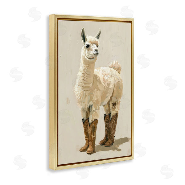 Stupell Industries Petals Prints Design | Lamb And Cowboy Boots