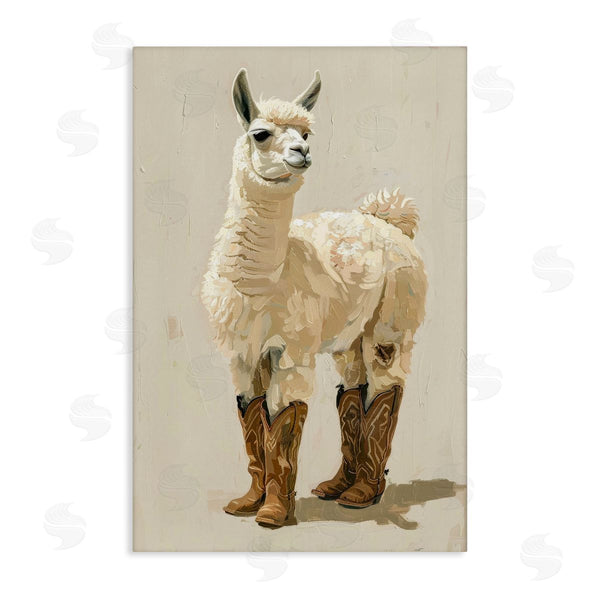 stupell industries Petals Prints Design | Lamb and Cowboy Boots