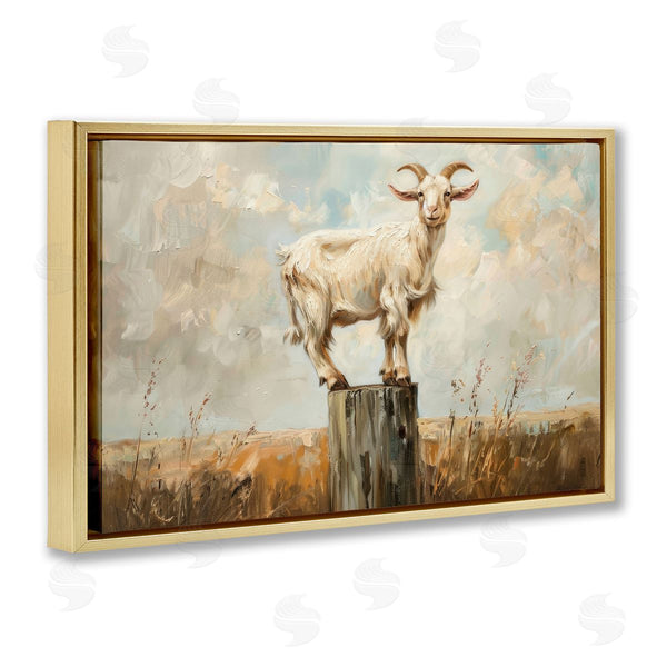 Stupell Industries Petals Prints Design | On The Fence Goat