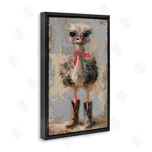 Stupell Industries Petals Prints Design | Ostrich And Cowboy Boots Wall Art