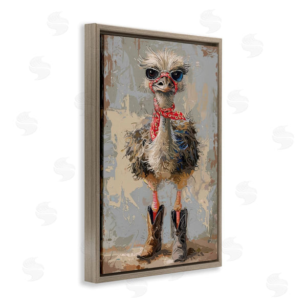 Stupell Industries Petals Prints Design | Ostrich And Cowboy Boots Wall Art