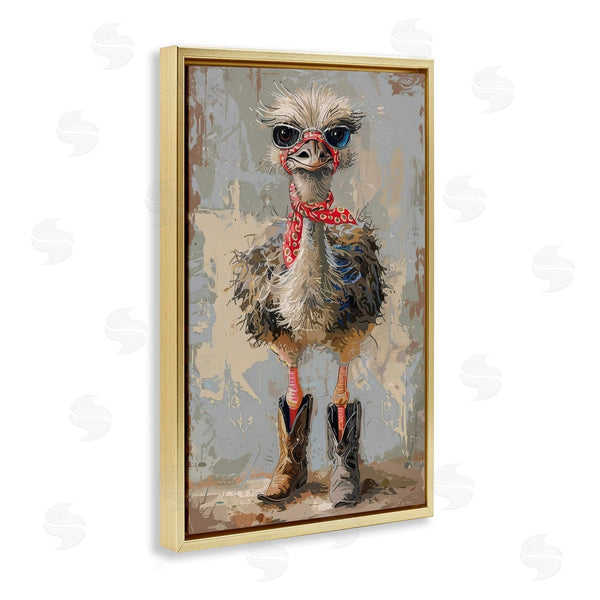 Stupell Industries Petals Prints Design | Ostrich And Cowboy Boots Wall Art