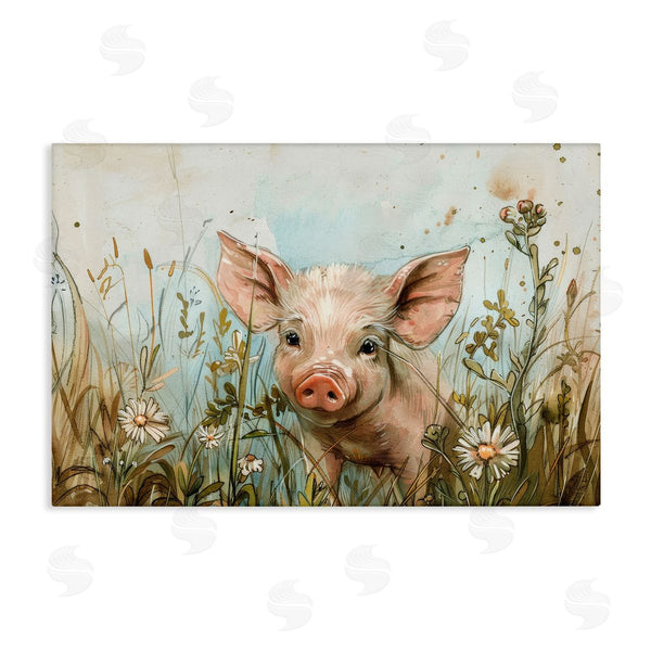 stupell industries Petals Prints Design | Piglet Among Flowers