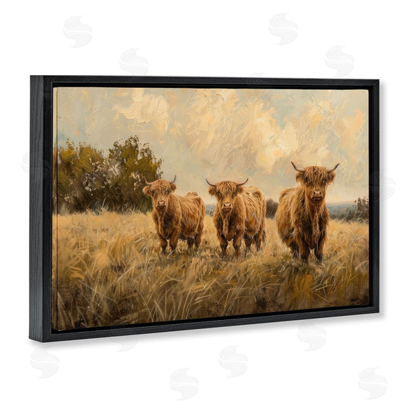 Stupell Industries Petals Prints Design | Three's A Party Cattle