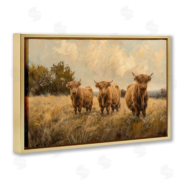 Stupell Industries Petals Prints Design | Three's A Party Cattle