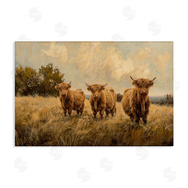 stupell industries Petals Prints Design | Three's A Party Cattle