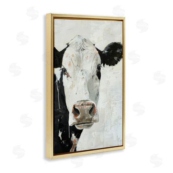 Stupell Industries Petals Prints Design | Up Close Cow