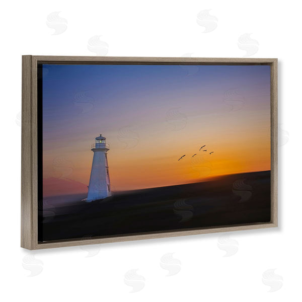 Stupell Industries Peter Dulis | Lighthouse Sunrise Simplicity