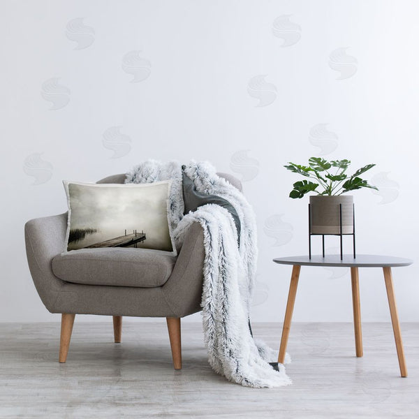 Stupell Industries Peter Hawkins | Mysterious Foggy Lake Dock