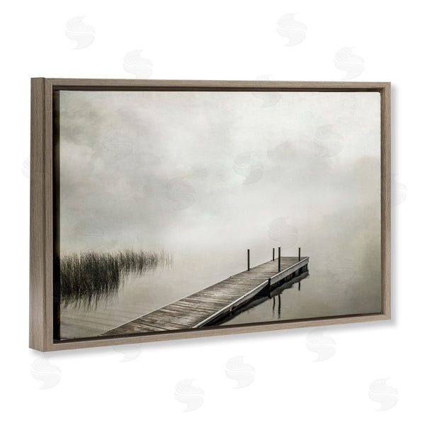 Stupell Industries Peter Hawkins | Mysterious Foggy Lake Dock