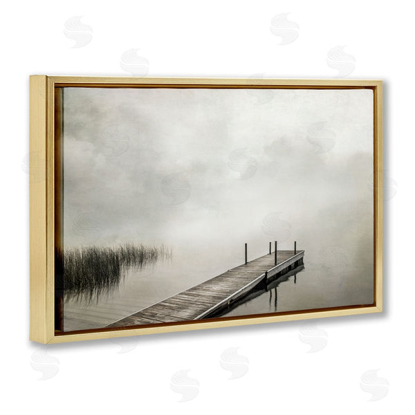 Stupell Industries Peter Hawkins | Mysterious Foggy Lake Dock