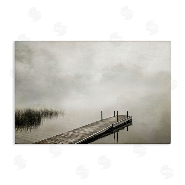 stupell industries Peter Hawkins | Mysterious Foggy Lake Dock