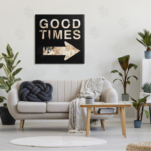 Stupell Industries Peter Horjus | Good Times Arrow Pointing Right Wall Art