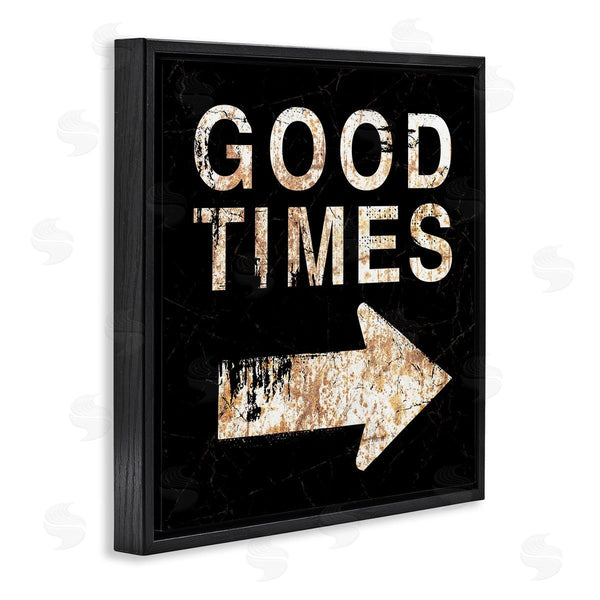 Stupell Industries Peter Horjus | Good Times Arrow Pointing Right Wall Art