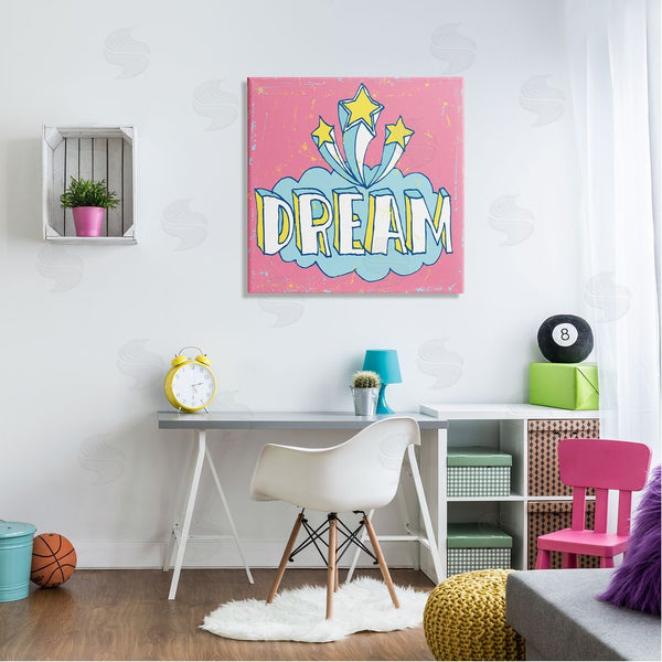 Stupell Industries Peter Horjus | Pink Dream Shooting Stars Wall Art