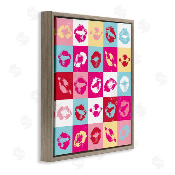 Stupell Industries Peter Horjus | Pop Style Lip Pattern Wall Art