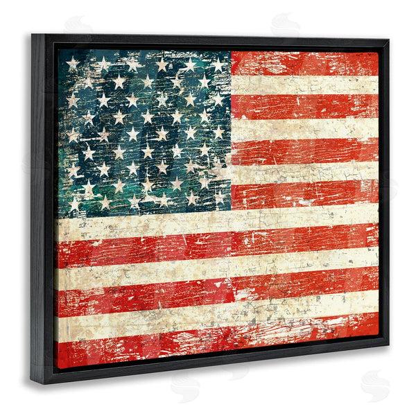Stupell Industries Peter Horjus | Rustic American Flag Wall Art