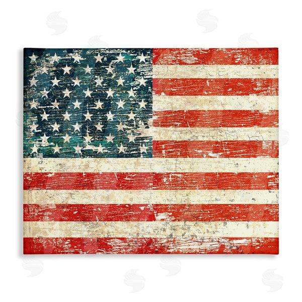 stupell industries Peter Horjus | Rustic American Flag Wall Art