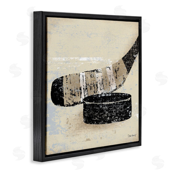 Stupell Industries Peter Horjus | Rustic Hockey Puck Wall Art