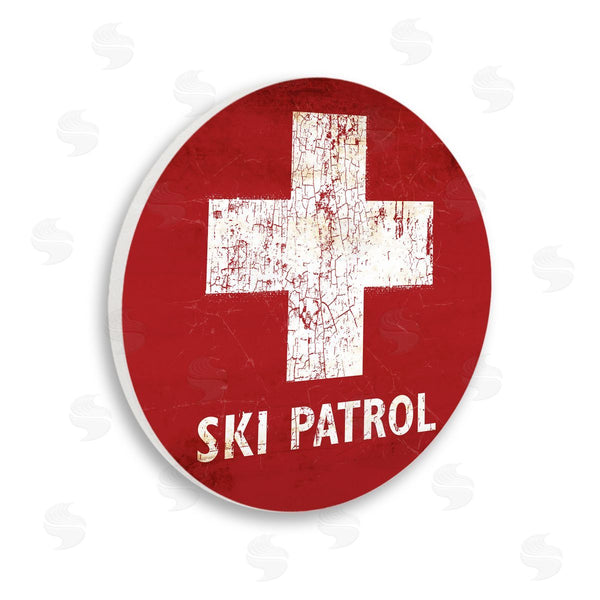 stupell industries Peter Horjus | Ski Patrol Symbol Wall Art