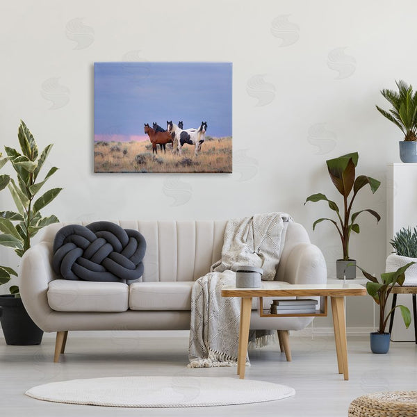 Stupell Industries PH Burchett | Country Horses In Meadow Wall Art