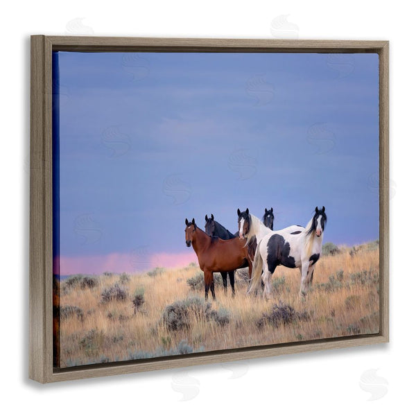 Stupell Industries PH Burchett | Country Horses In Meadow Wall Art