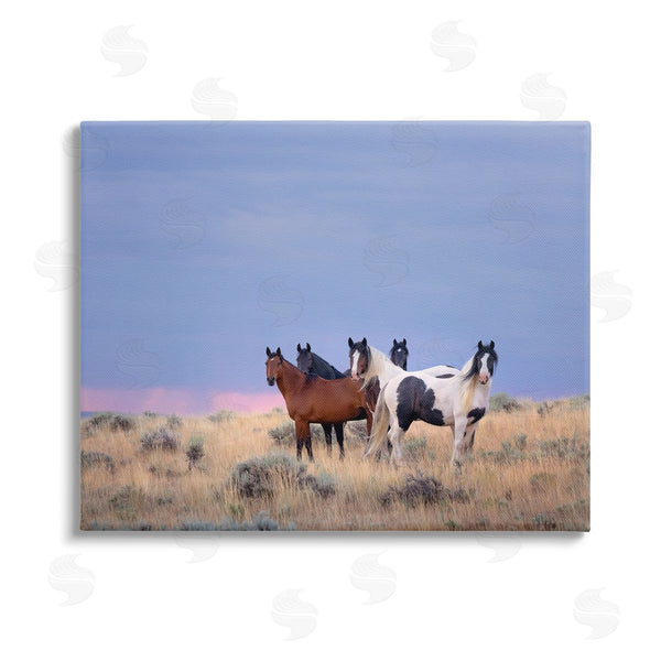 stupell industries PH Burchett | Country Horses in Meadow Wall Art