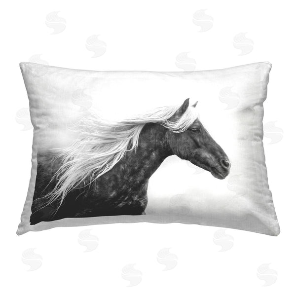 stupell industries PH Burchett | Dark Horse with White Mane