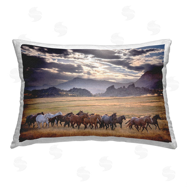 Stupell Industries PH Burchett | Horse Herd Mountain Scenery